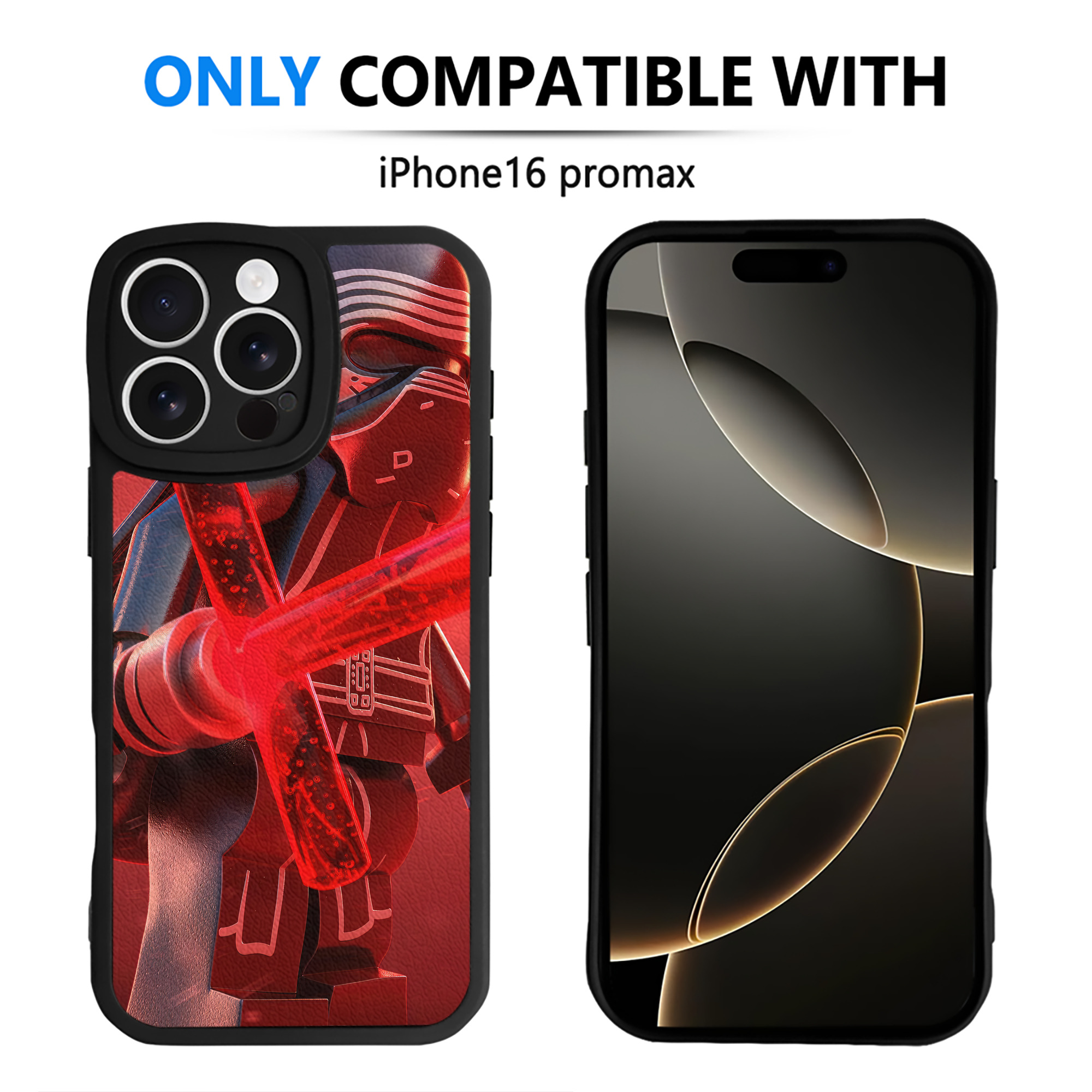 （画像用） スター・ウォーズ Star Wars 【iPhone 16シリーズ対応】シリコンスマホケース（レザー調） 材質：シリコン